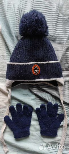 Комплект шапка и перчатки для мальчиков