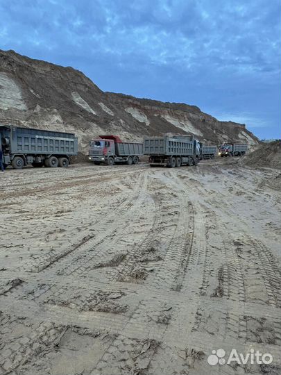 Песок, щебень с карьера