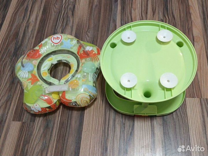 Круг для купания и стульчик для купания салатовые