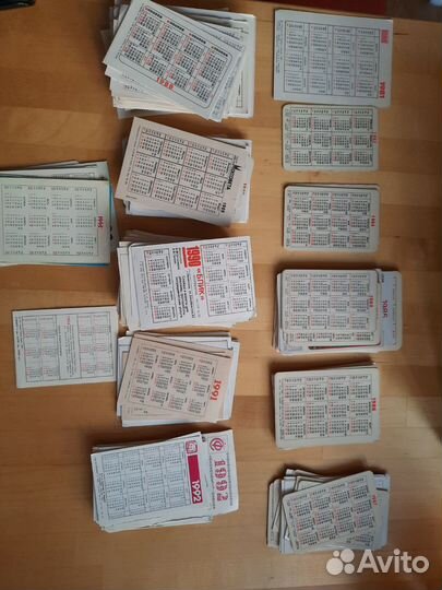 Календарики 1981-1994 г