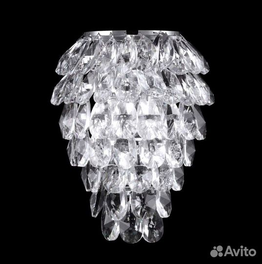 Бра Crystal Lux charme AP3 chrome/transparent