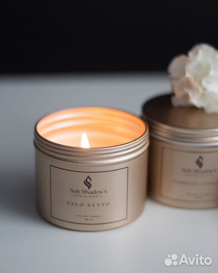 Ароматическая свеча ручной работы