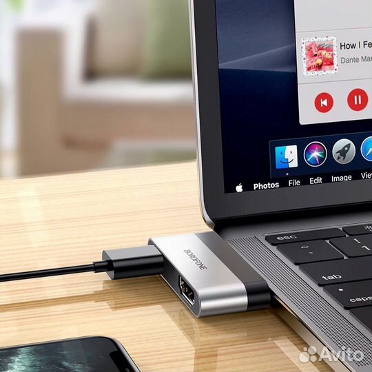 Адаптер для Type-C на hdmi+USB3.0