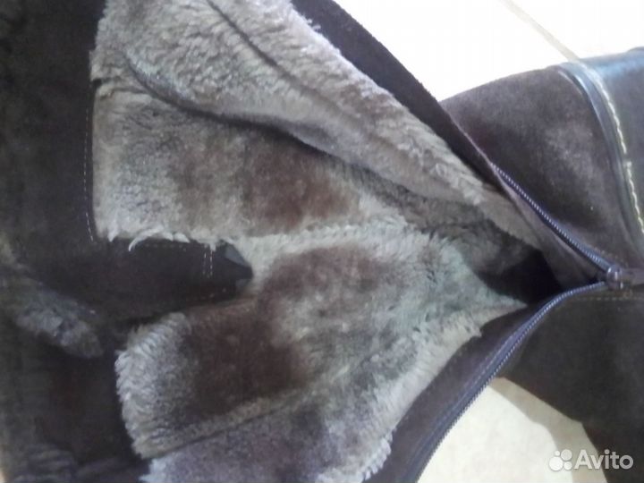 Сапоги зимние 36 замшевые