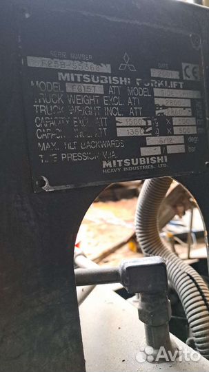 Вилочный погрузчик Mitsubishi FG15D, 2001