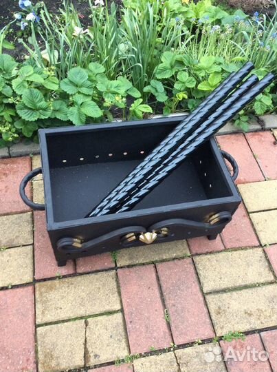 Мангал со съёмными ножками 2-3 мм