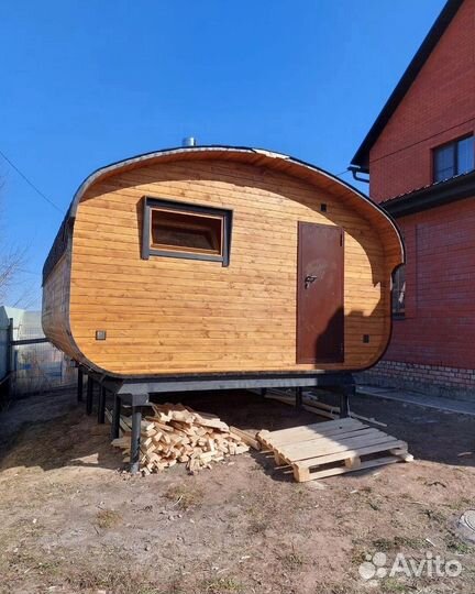 Баня бочка Квадро Овал Баня под ключ