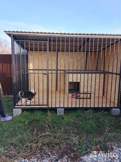 Вольер, будка для собаки утепленная