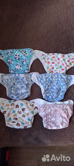 Многоразовые подгузники 20 шт