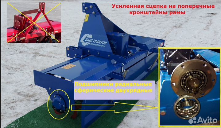 Почвофреза ВАШ ТРАКТОР ПФН-210, 2023