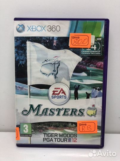 Диск Masters Tiger Woods PGA tour 12 на Xbox 360