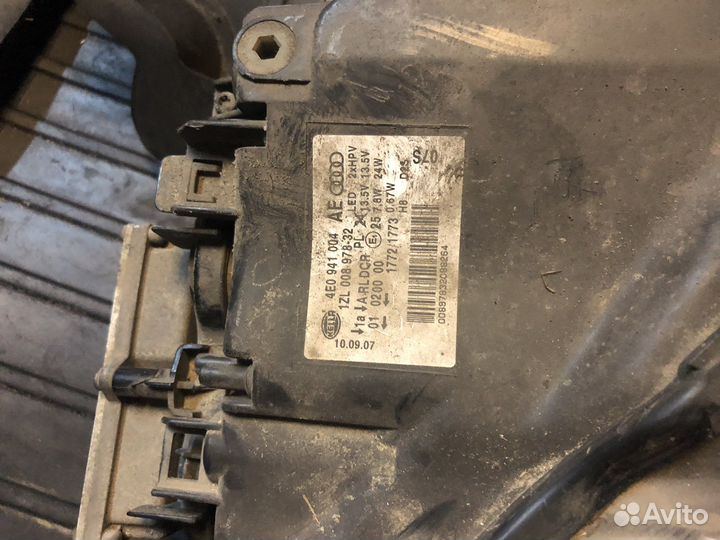 Фары на audi A8