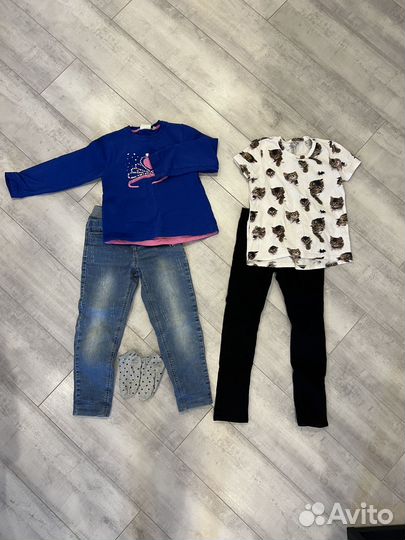 Вещи пакетом на девочку 116-134