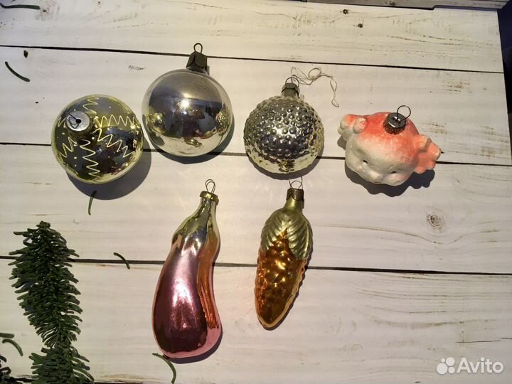 Елочные игрушки СССР советские