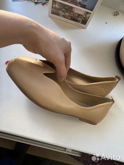Балетки натуральная кожа 40новые