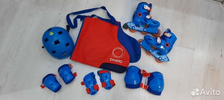 Ролики с полной экипировкой