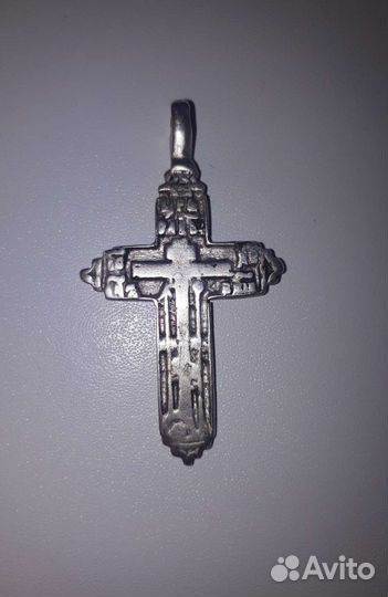 Старинный серебряный крест