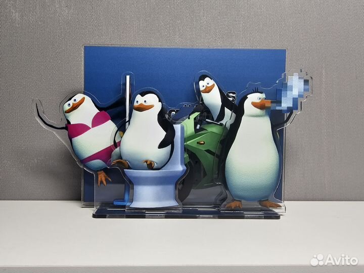 Акриловый стенд пингвины Мадагаскара