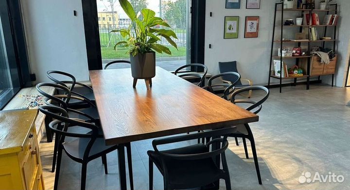 Стол новый лофт из массива дерева