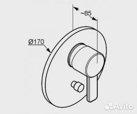 Смеситель для душа встраиваемый Kludi Zenta черный