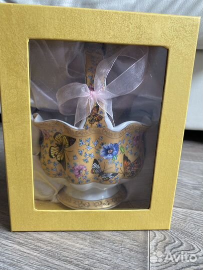 Ваза корзинка конфетница фарфор