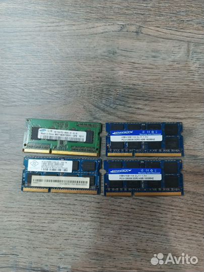 Оперативная память для нотбука ddr3 sodimm 4gb