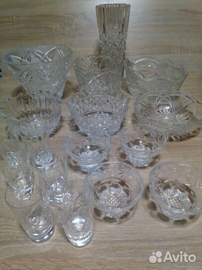 Вазы хрустальные времён СССР
