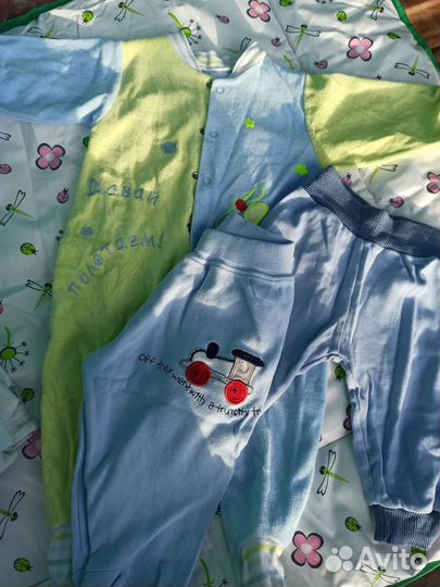 Одежда для новорожденных пакетом от 62см до 80 см