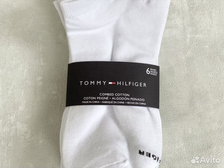 Короткие белые носки Tommy Hilfiger