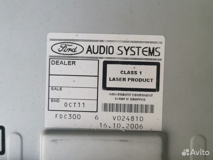 Автомагнитола ford 6006 CDC