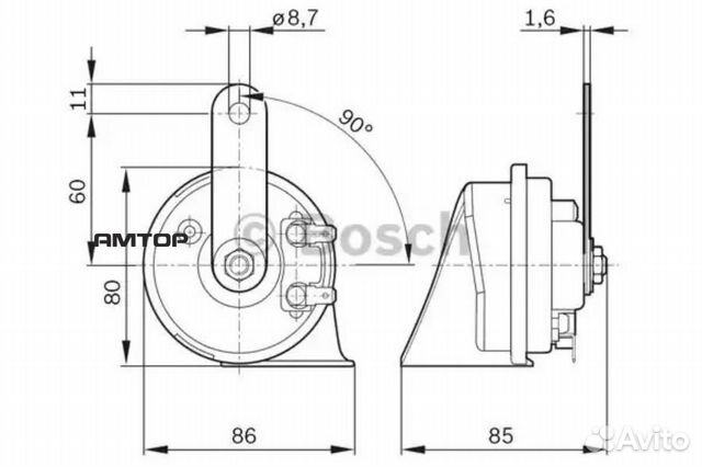 Bosch 9320335007 Звуковой сигнал