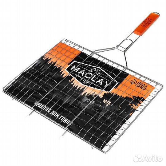 Решётка-гриль для мяса Maclay Lux, хромированная с