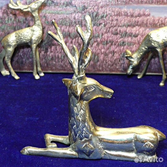 Дракон.Лунма.Лось.Лошадь.Статуэтка.Латунь.Декор