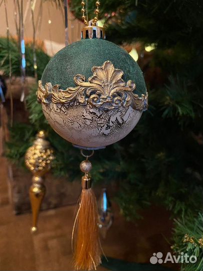 Новогодние шары ручной работы