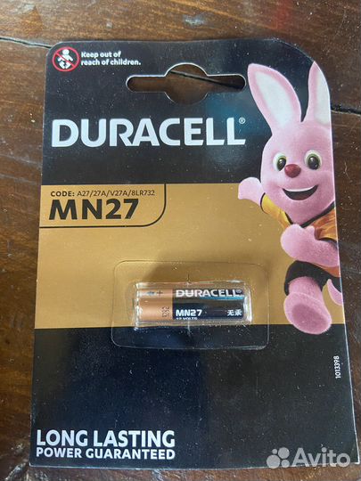 Батарейки duracell MN27