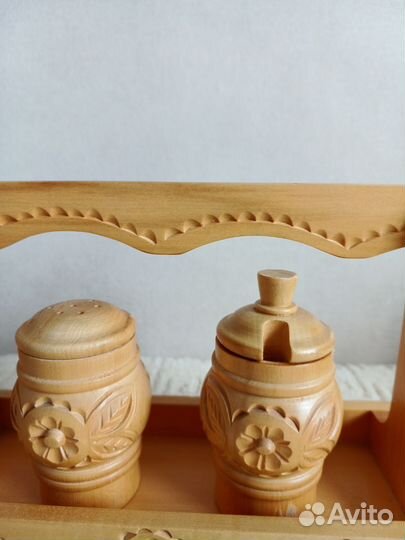 Набор для специй резной СССР