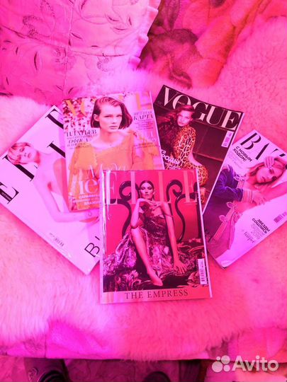 Журналы glamour cosmopolitan, Bazar Elle