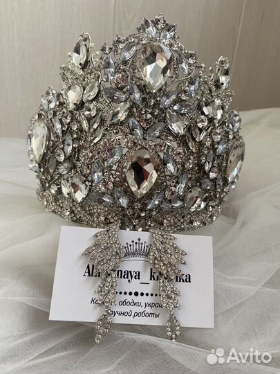 Свадебная корона, корона ручной работы