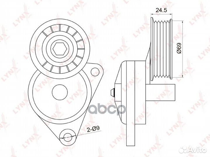 Натяжитель ремня навесного оборудования PT3011
