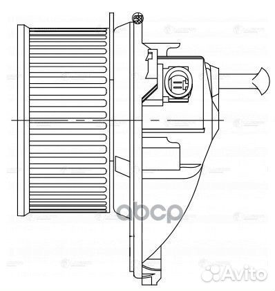 Вентилятор отоп. LFh 1580 luzar