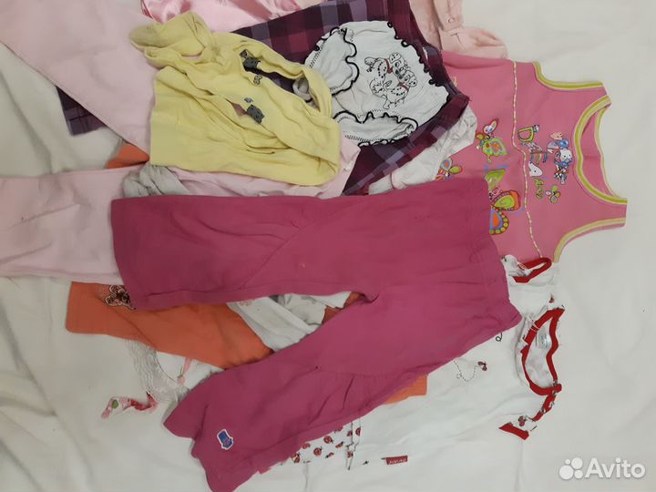 Одежда для девочки пакетом рост 80-90 см