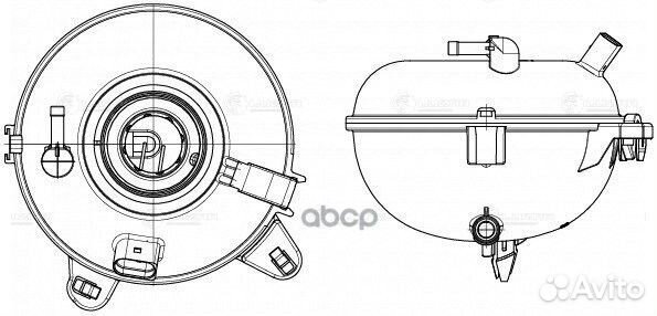 Бачок расширит. охл. жидкости для а/м Skoda