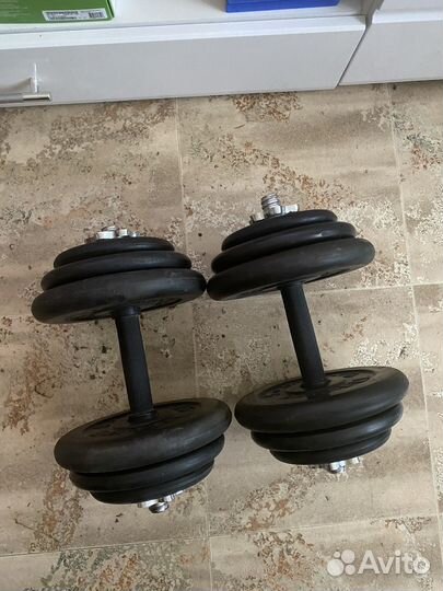 Гантели разборные обрезиненные