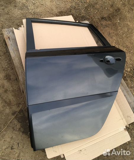 Дверь задняя левая темно серая Рено Колеос