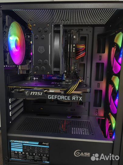 Игровой пк RTX 3050, Ryzen 5, 32Gb, SSD+HDD