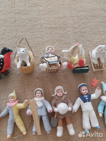 Ватные елочные игрушки как в СССР