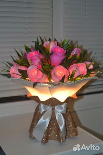 Подарки ручной работы (букеты-светильники, и др