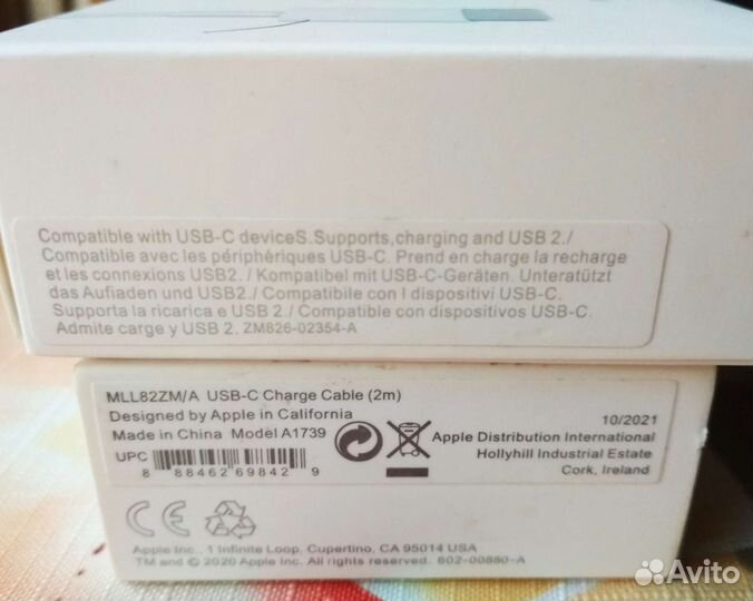 Новый оригинал кабель typeC для macbook