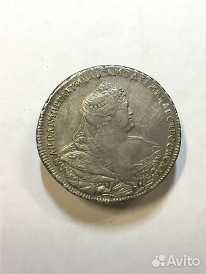 1 рубль 1740 года. Состояние AU