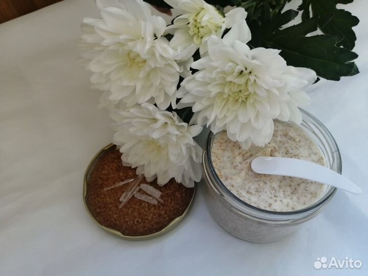 Охлаждающий сахарный скраб с ментолом